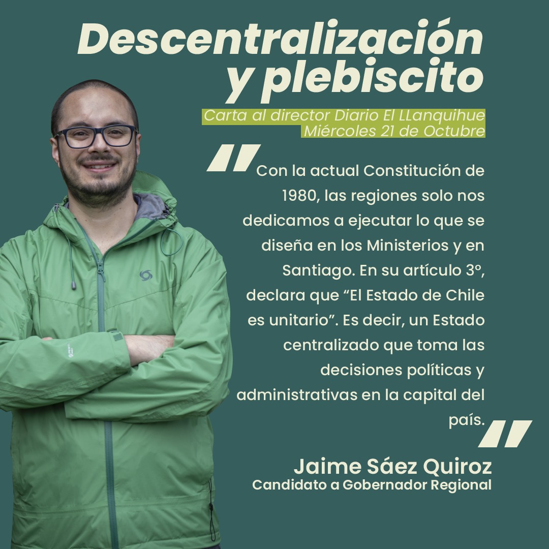 Descentralización y plebiscito